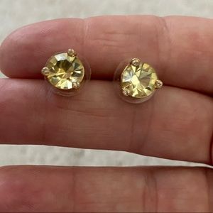 Kate Spade yellow stone earrings